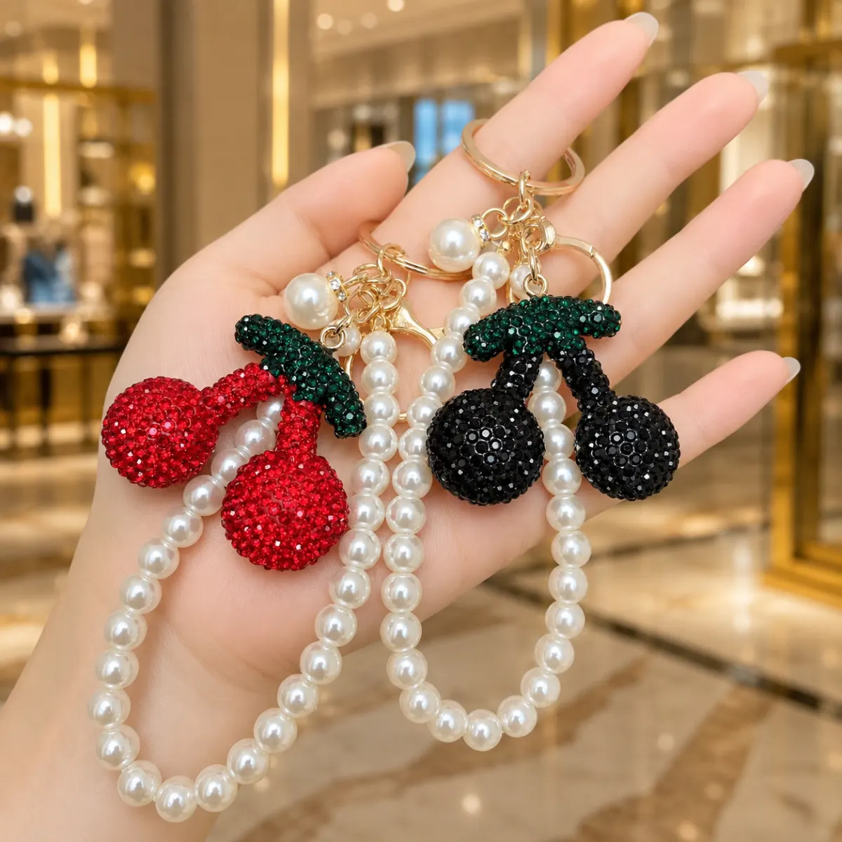 Cherry Keychain Charm