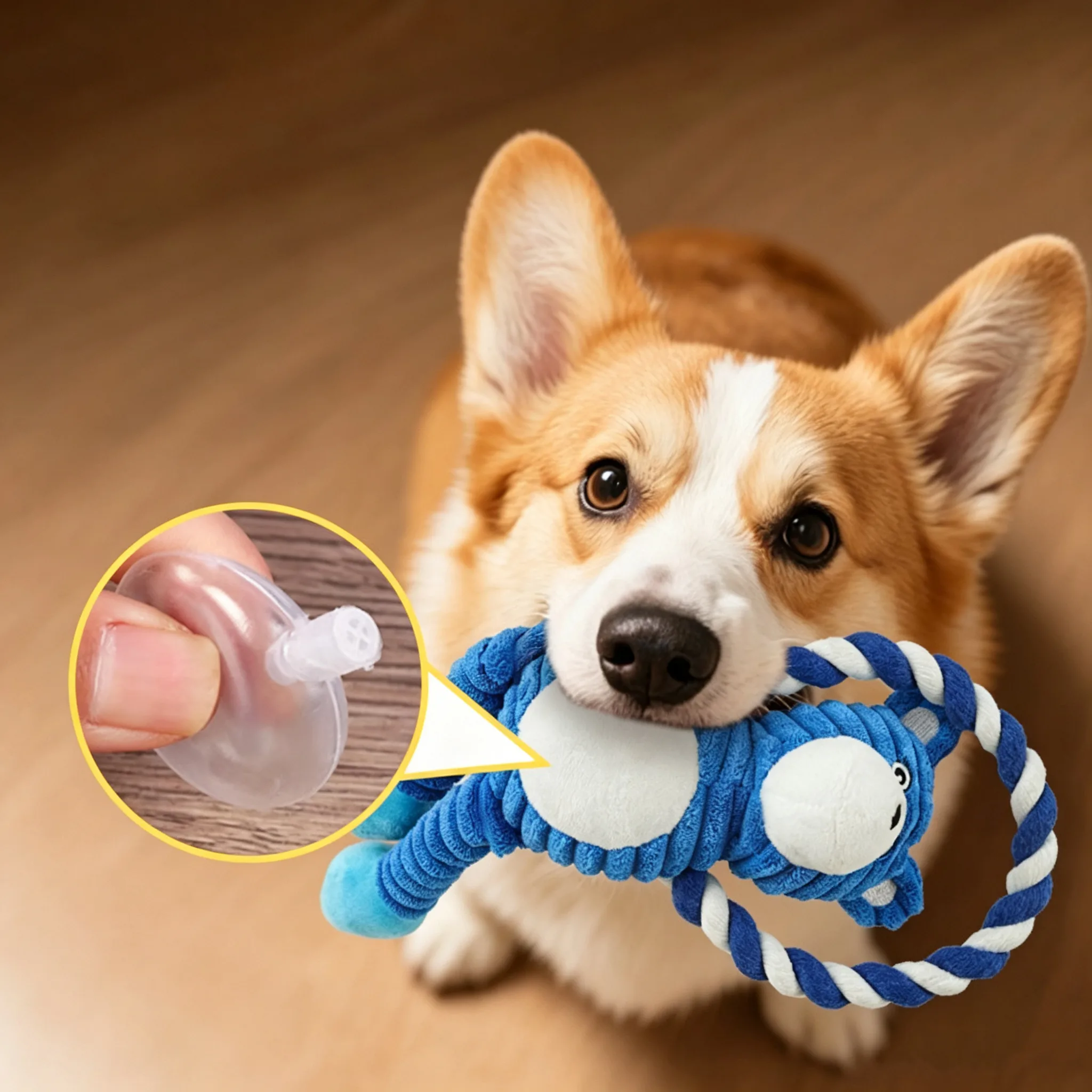 Plush Cotton Rope Pet Toy